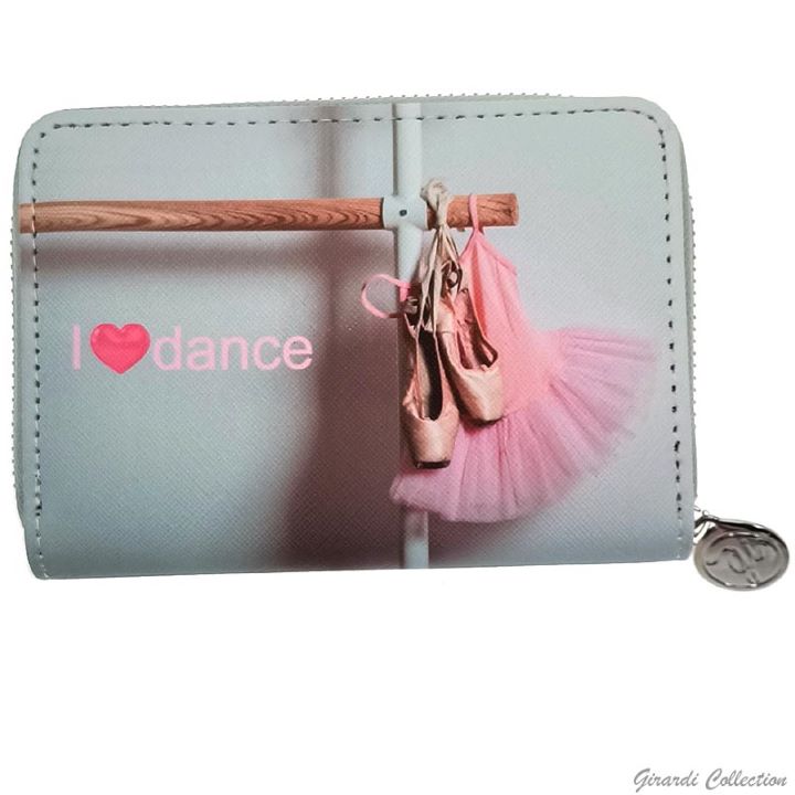 PORTAFOGLIO DANZA SCARPETTE E TULLE SU BARRA